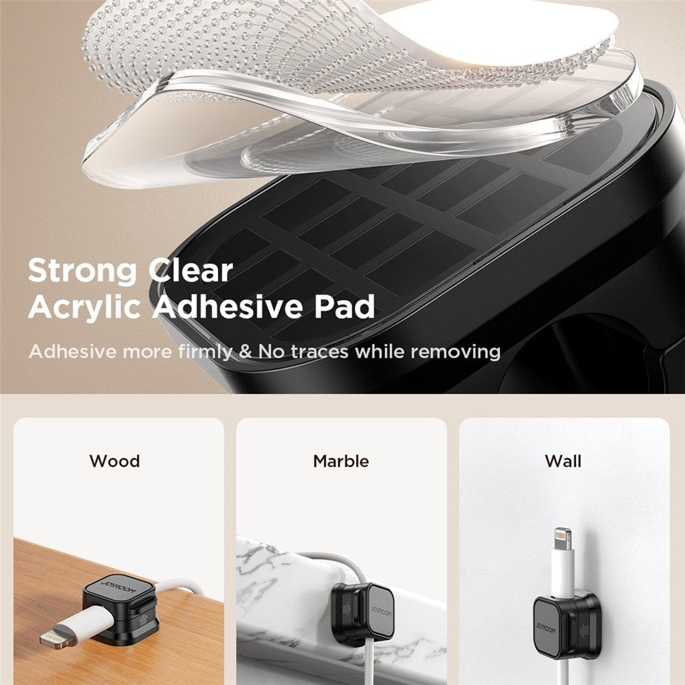 JOYROOM Magnetic Cable Holder – 3 pcs – White