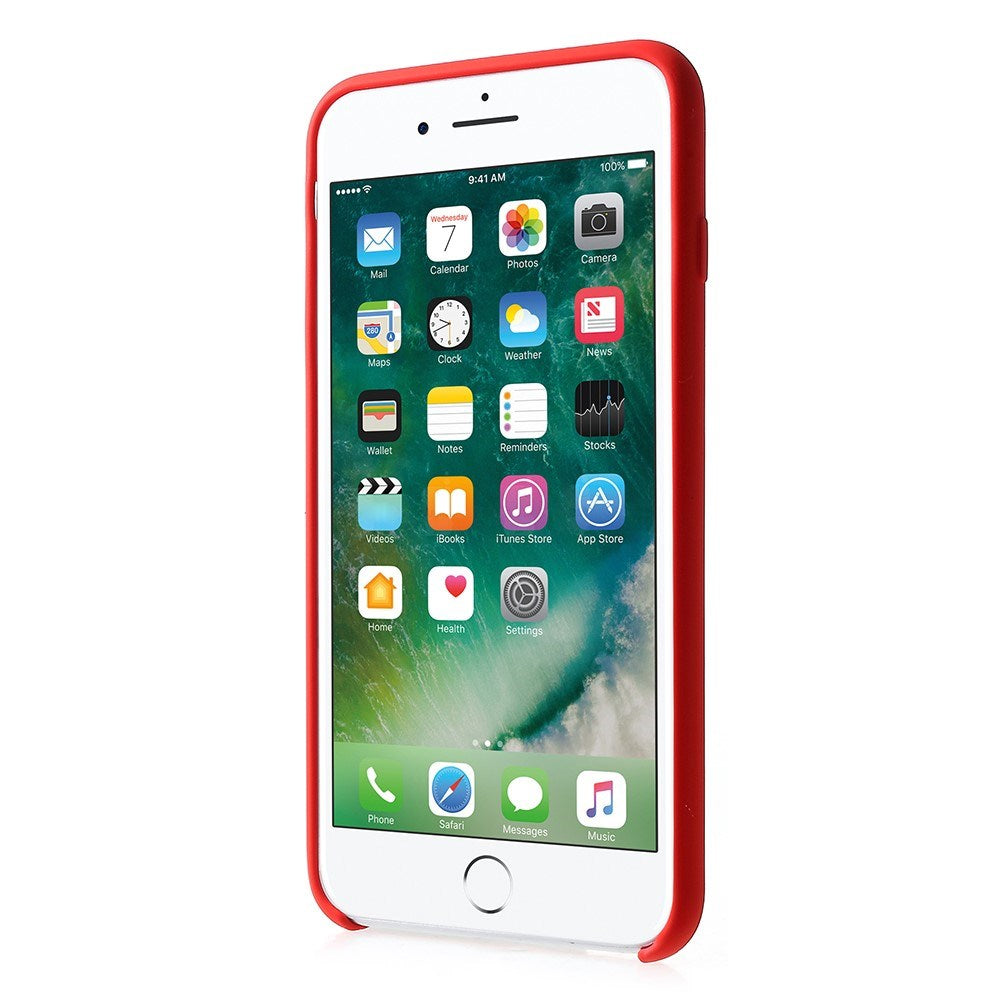 EIDERWOOD iPhone 8 Plus / 7 Plus Lined Silicone Case - Red