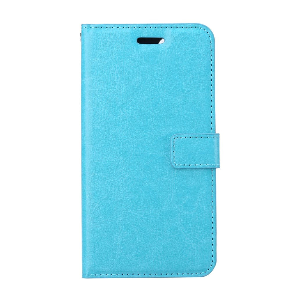 iPhone 12 Pro Max Neutral Leather Wallet Case - Light blue