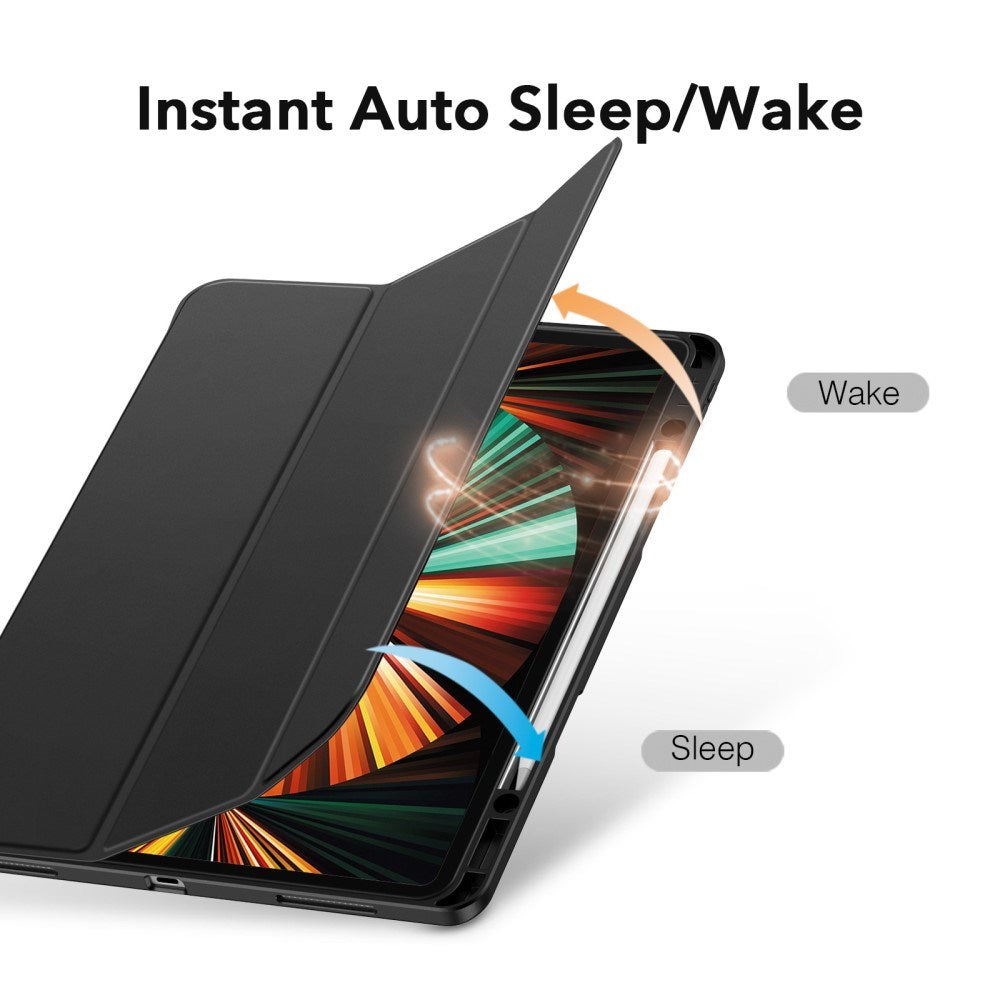 iPad Pro 12.9 (2022 / 2021 / 2020) ESR Rebound Plastik Flip Case - Black