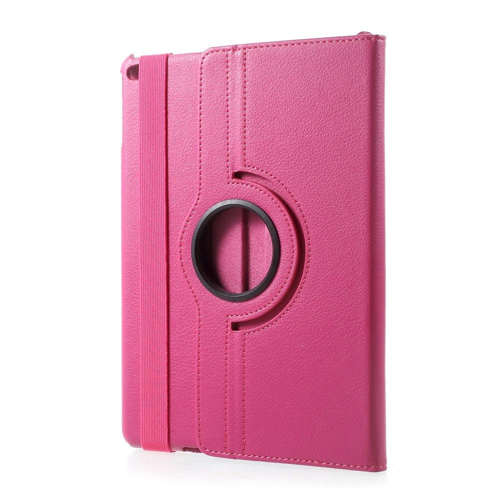 iPad 9.7 (2018-2017) / iPad Air / iPad Air 2 Litchi Leather Case w. 360 Degree Stand - Pink