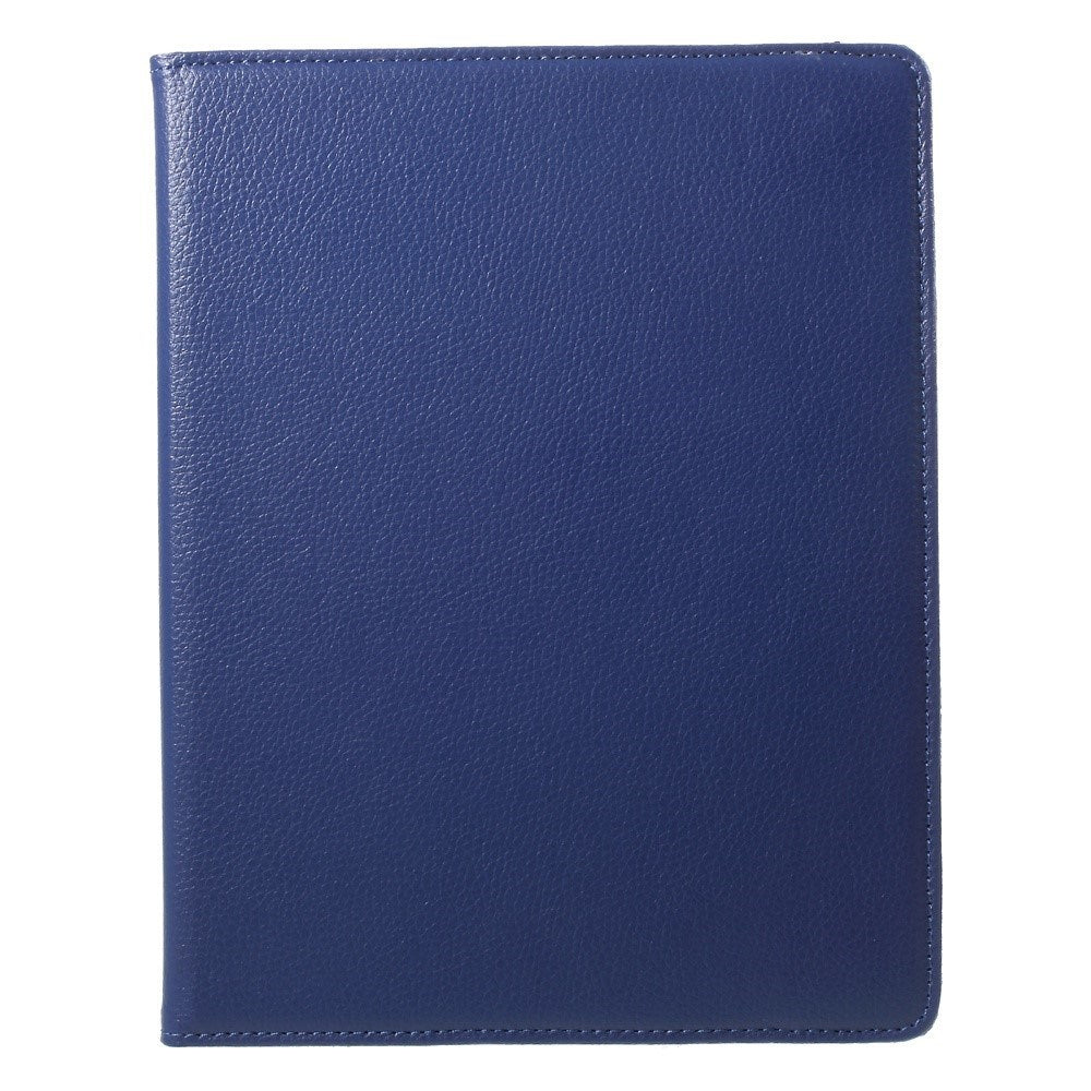 EIDERWOOD iPad 4 / 3 / 2 Faux Leather Flip Case with Elastic Band & Rotatable Function - Blue
