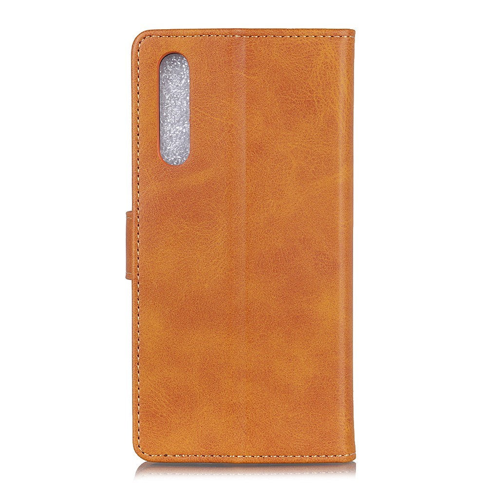 EIDERWOOD Samsung Galaxy A30s / A50 Faux Leather Flip Case with Cardholder & Stand Function - Brown