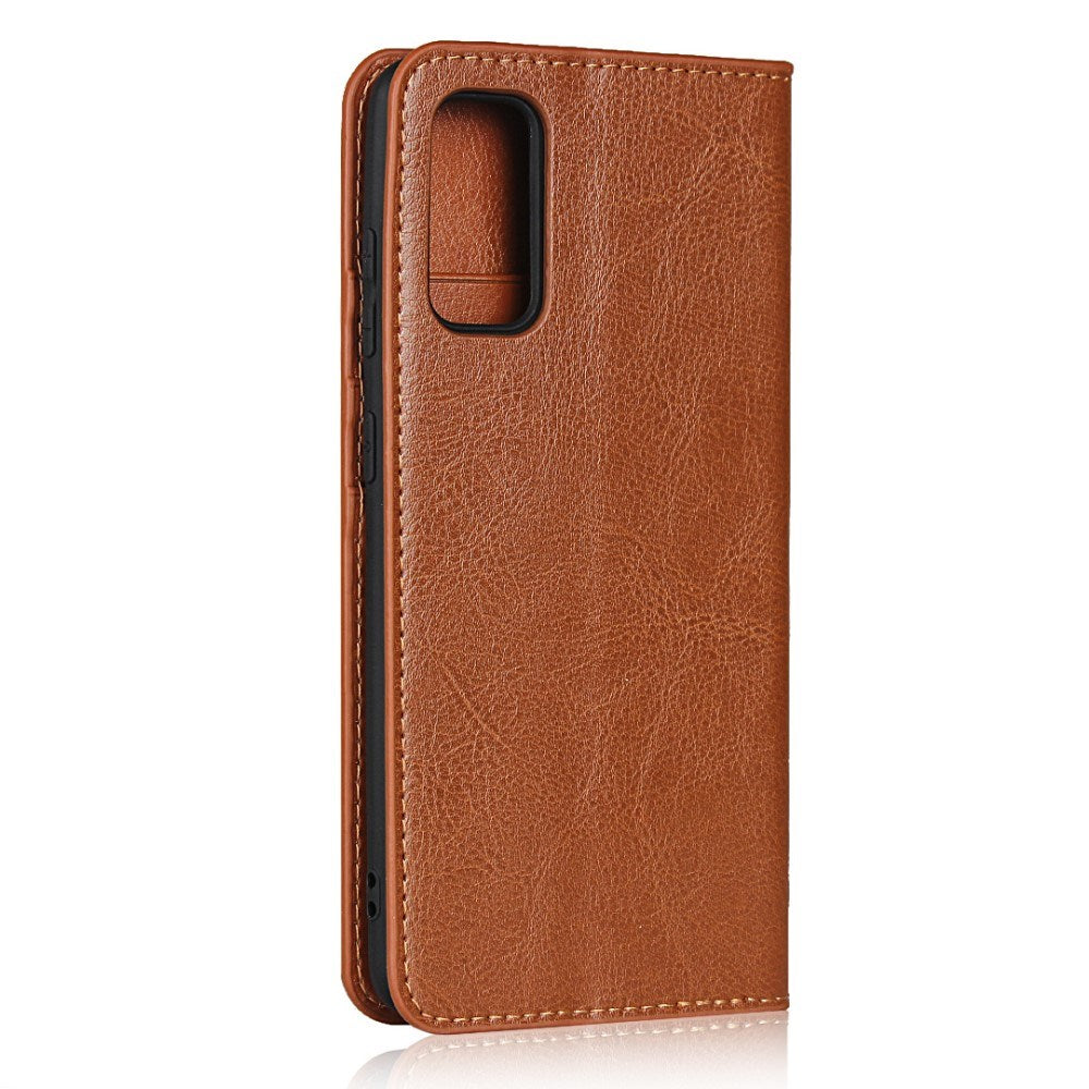 EIDERWOOD Samsung Galaxy S20 Faux Leather Flip Case with Cardholder & Stand Function - Brown