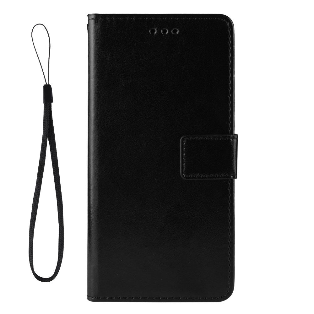 EIDERWOOD Samsung Galaxy Xcover Pro Faux Leather Flip Case with Strap - Black