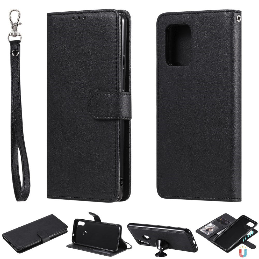 EIDERWOOD Samsung Galaxy S10 Lite 2-in-1 Faux Leather Flip Case - Black