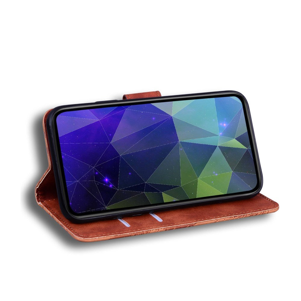 EIDERWOOD Samsung Galaxy A32 (4G) Faux Leather Flip Case with Cardholder & Stand Function - Brown