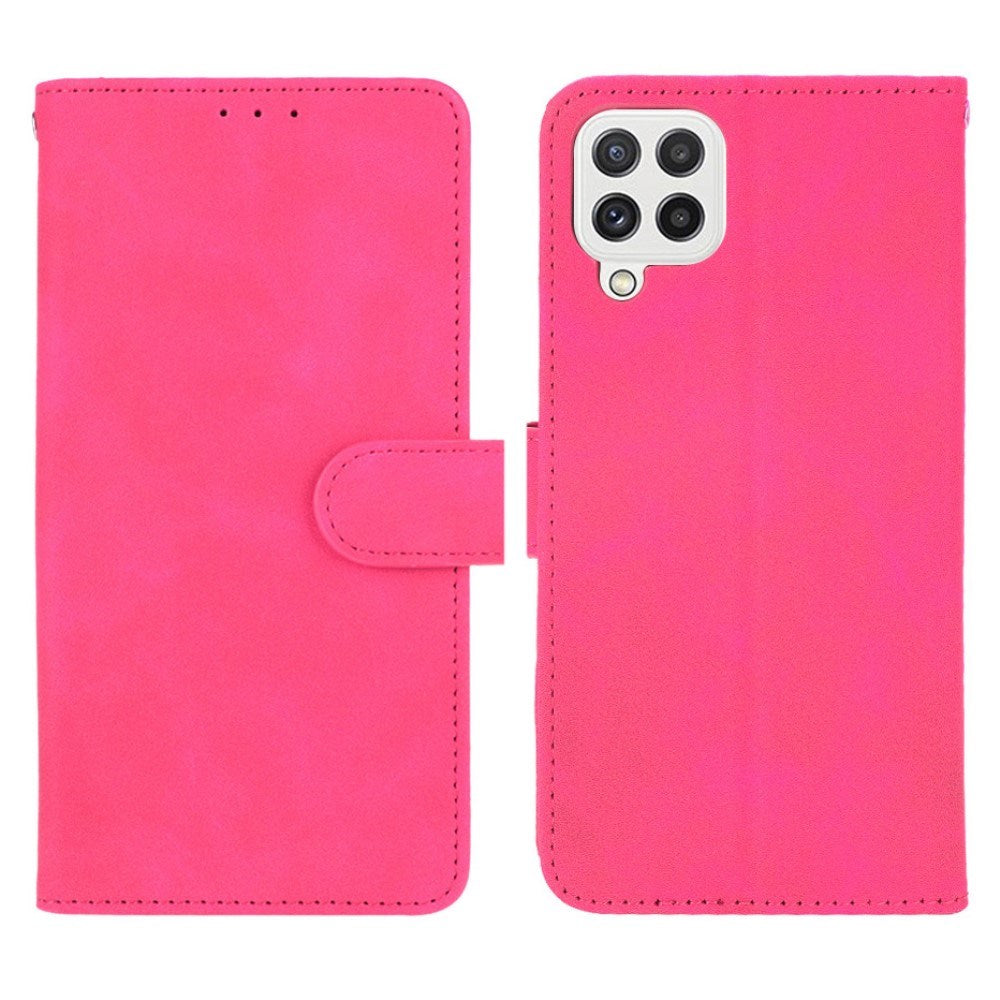 EIDERWOOD Samsung Galaxy A22 (4G) Faux Leather Flip Case with Cardholder & Stand Function - Pink