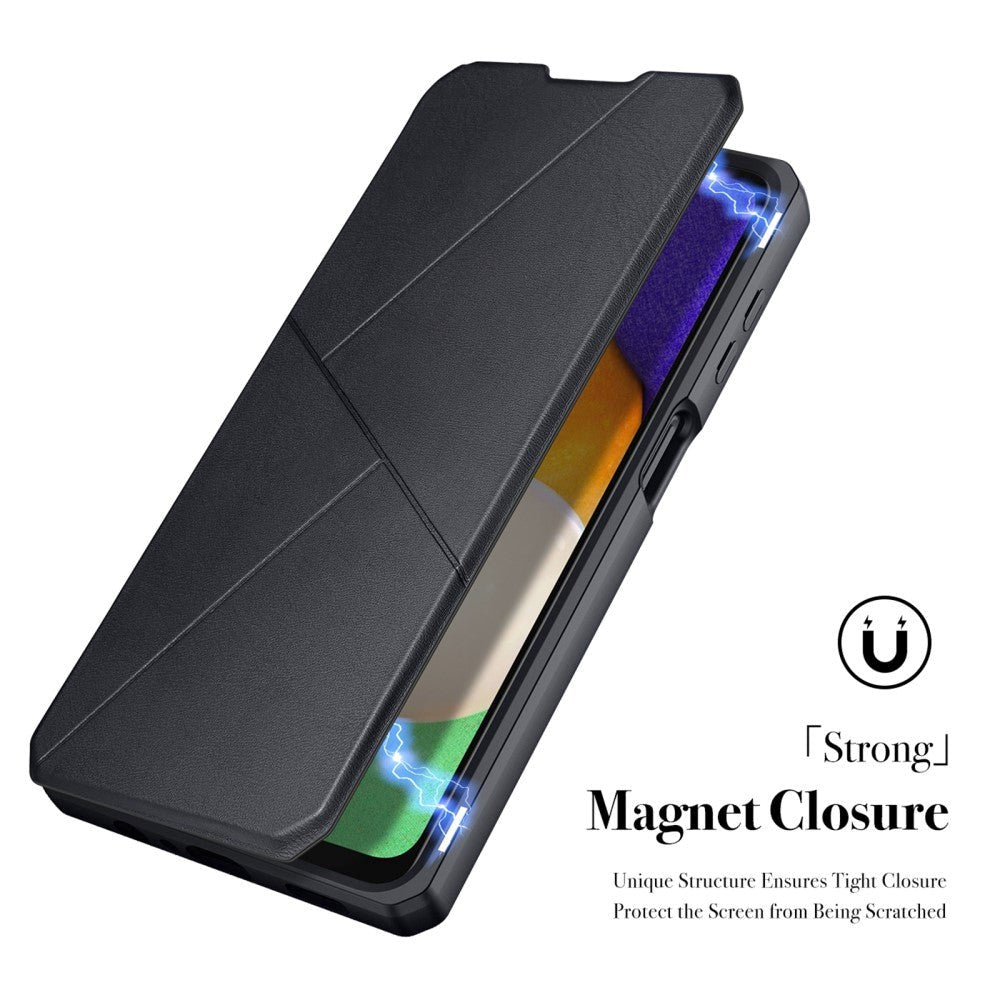 Samsung Galaxy A04s / A13 (5G) DUX DUCIS Skin X Series Leather Flip Case - Black