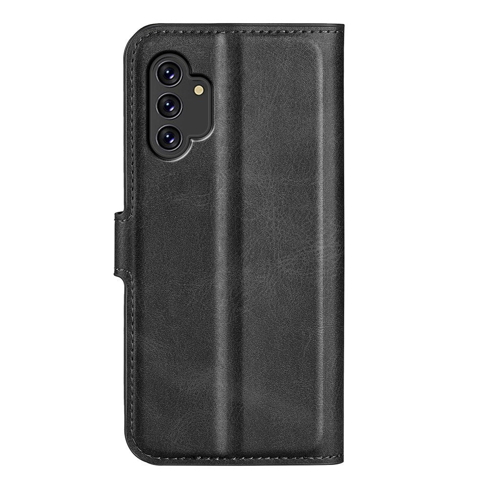 EIDERWOOD Samsung Galaxy A13 (4G) Faux Leather Flip Case - Black