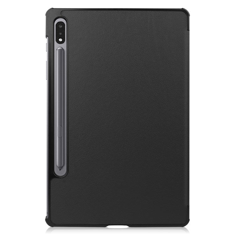 EIDERWOOD Samsung Galaxy Tab S8 Faux Leather Trifold Flip Case - Black