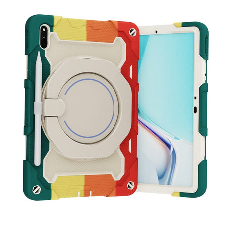 Huawei MatePad 11 Tough Case - Stand Function, Hand Holder & Pen Holder - White / Green / Red