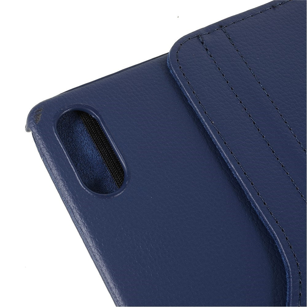 Lenovo Tab P12 Pro Leather Case w. 360 Degree Stand Function - Blue