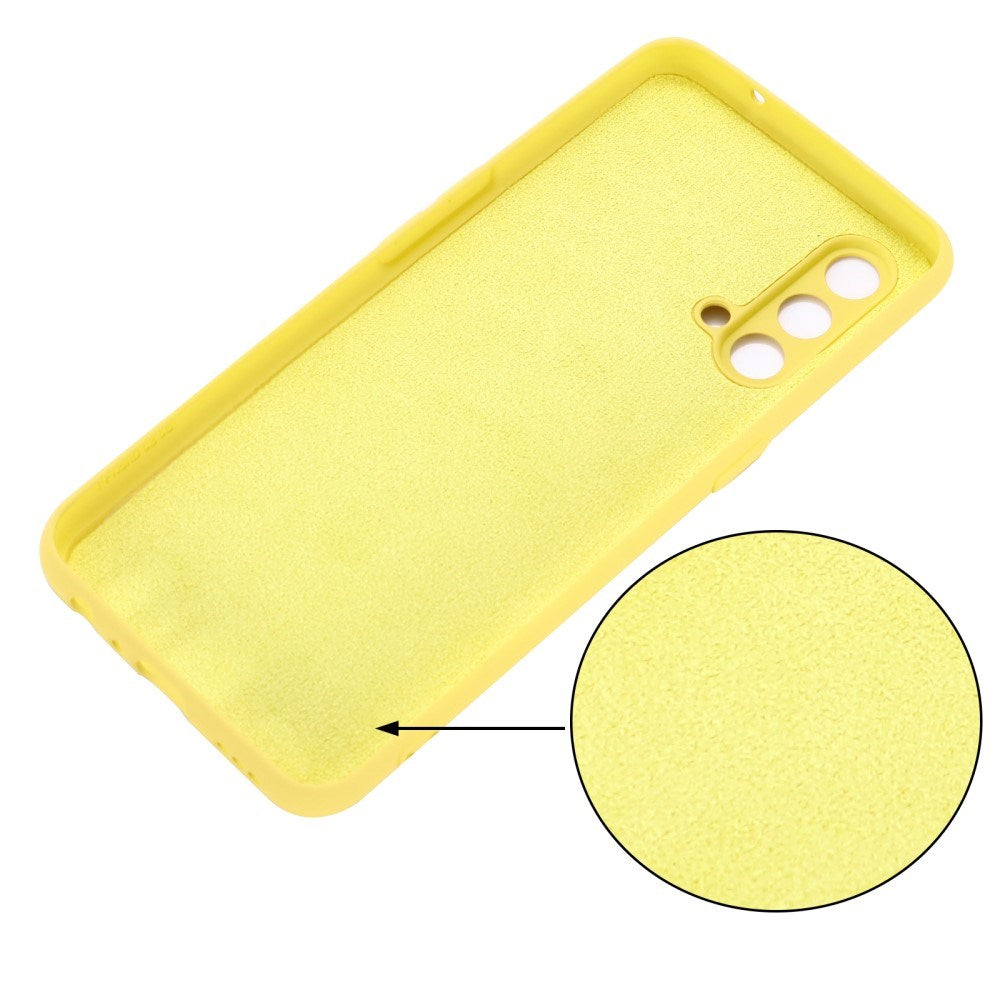 EIDERWOOD OnePlus Nord CE (5G) Liquid Silicone Case w. Strap - Yellow