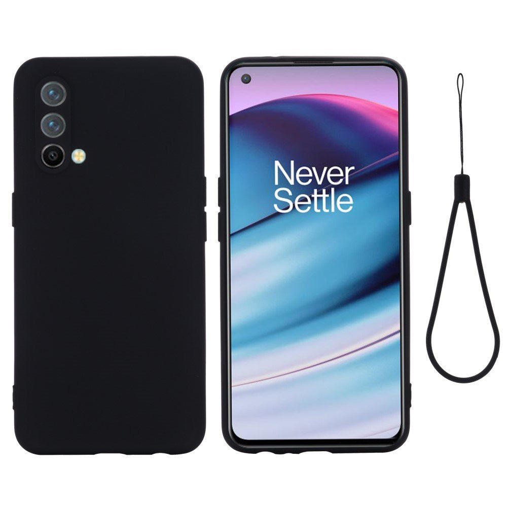 EIDERWOOD OnePlus Nord CE (5G) Liquid Silicone Case w. Strap - Black