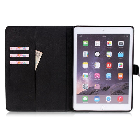iPad Air 2 Case w. Stand & Card Holder "Don't Touch My Pad" - Black