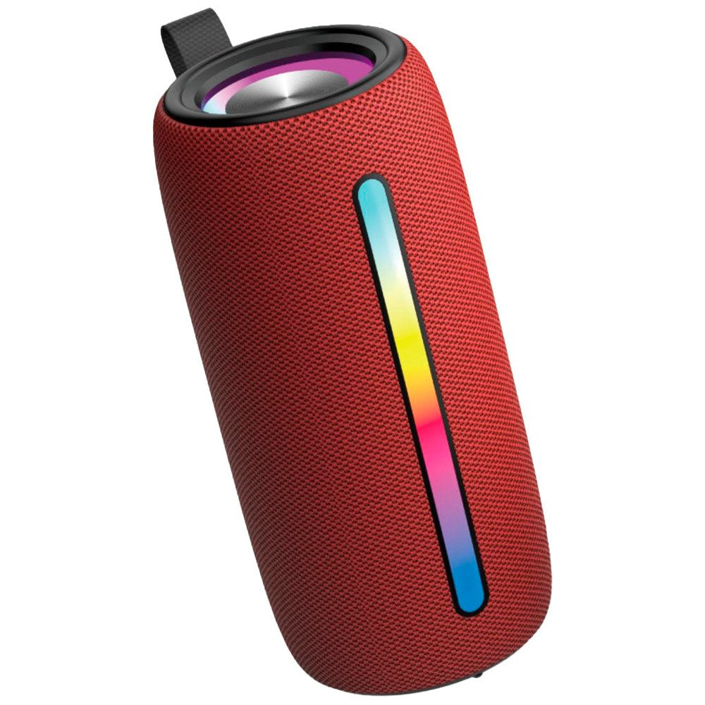 Denver Wireless Bluetooth Speaker with Built-in Dynamic Light - Red