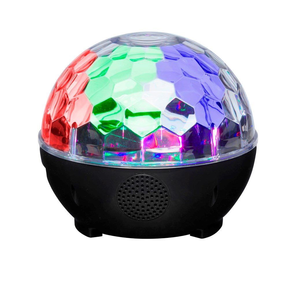 Denver Wireless Bluetooth Speaker with Colorful Disco Lights - Black
