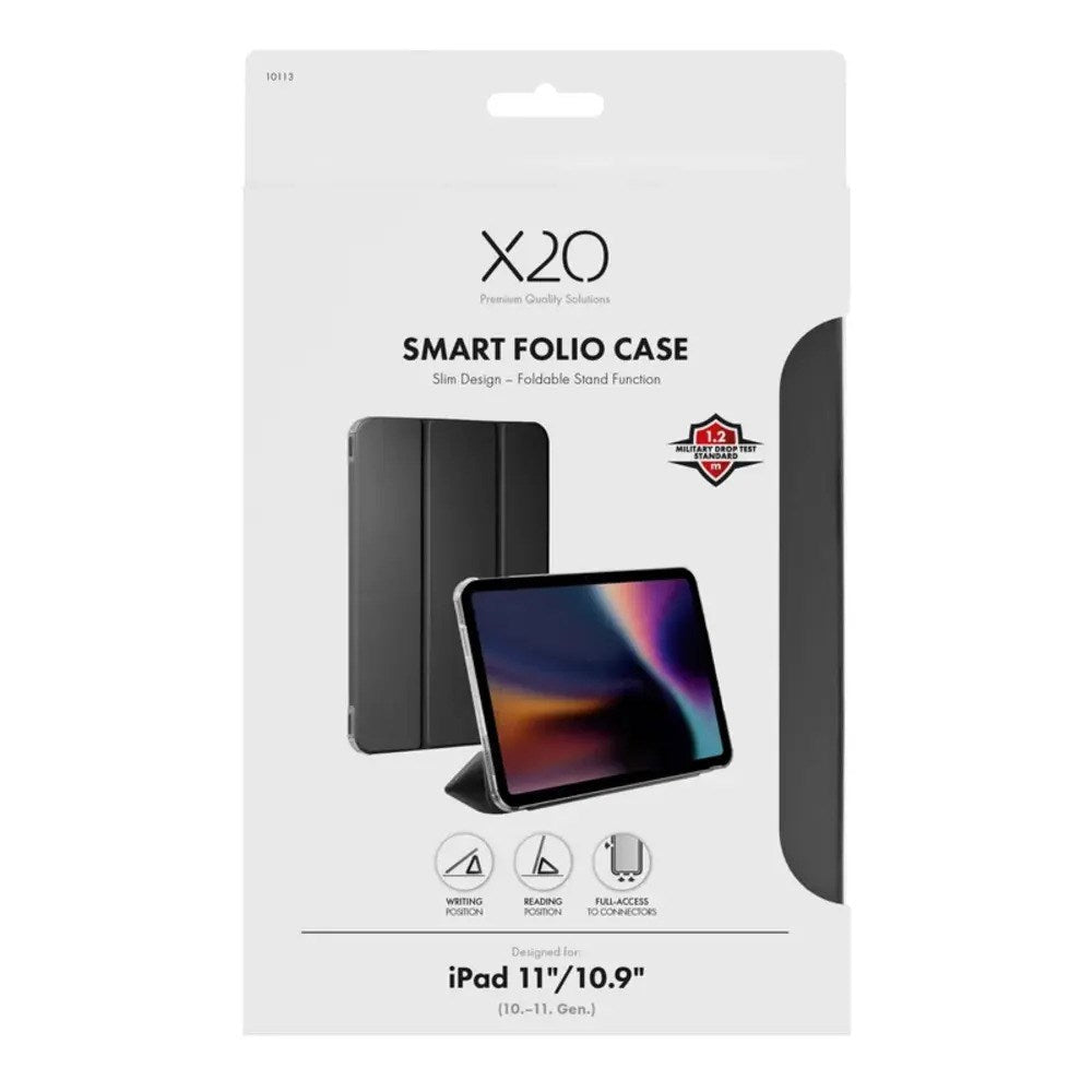 iPad 11" (2026 / 2025) / 10.9" (2024 / 2022) X2O Smart Folio Flip Case - Pink