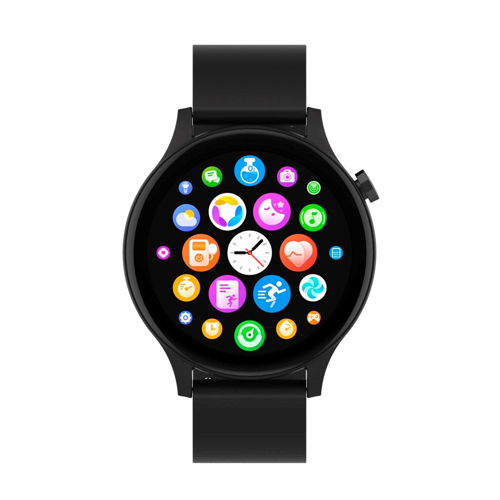 Denver Bluetooth Smartwatch with Built-in Health Tracking & Voice Control - Black