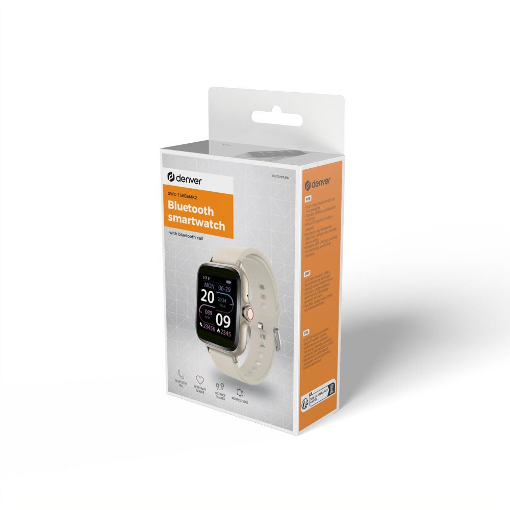 Denver SWC-156BEMK3 Bluetooth Smartwatch – Beige
