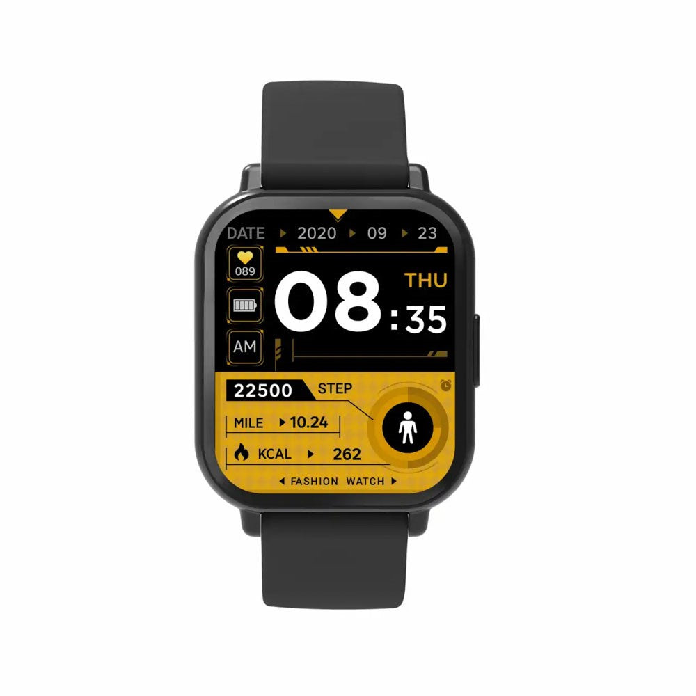 Denver SWC-176B Smartwatch with Sleep and Fitness Tracker - Silicone Strap - Black