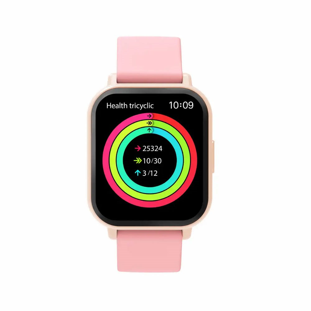 Denver SWC-176RO Smartwatch with Sleep and Fitness Tracker - Silicone Strap - Pink