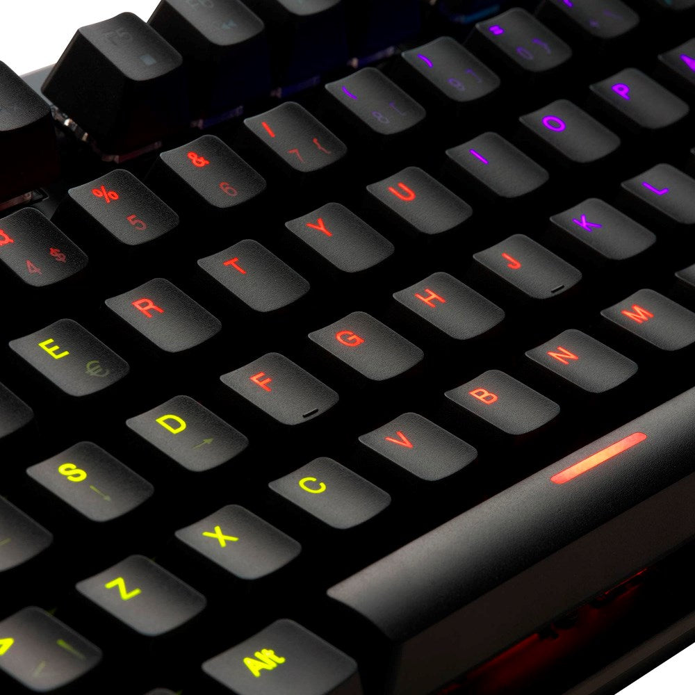 Denver GKK-330 Mechanical Gaming Keyboard with USB Cable & RGB Light - Nordic Layout - Black
