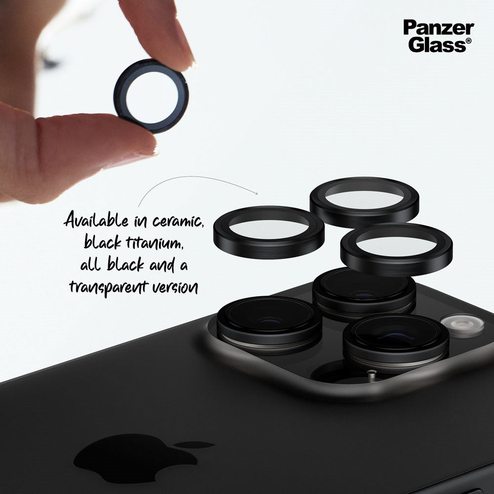 iPhone 16 Pro / 16 Pro Max PanzerGlass Ceramic Hoops - Camera Protection - Transparent