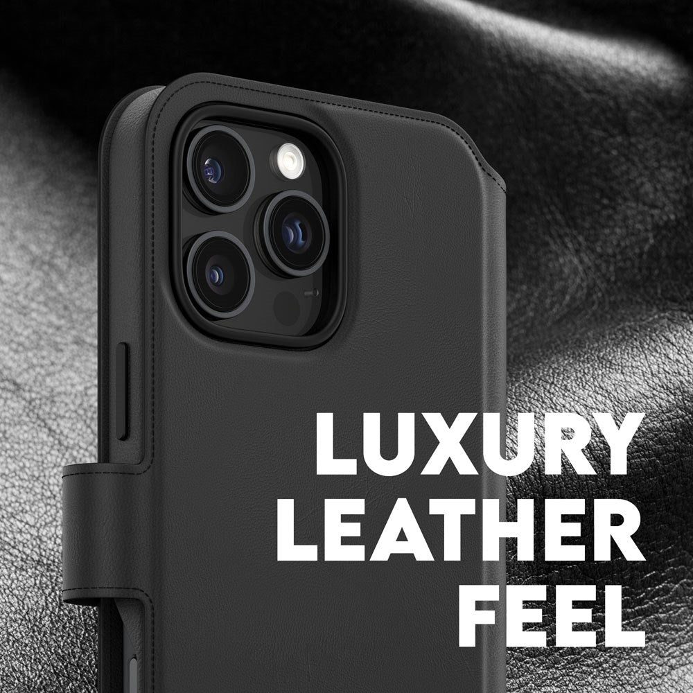 CARE by PanzerGlass iPhone 16 Pro Max Feature Tango 2-in-1 Flip Case with Wallet - Black