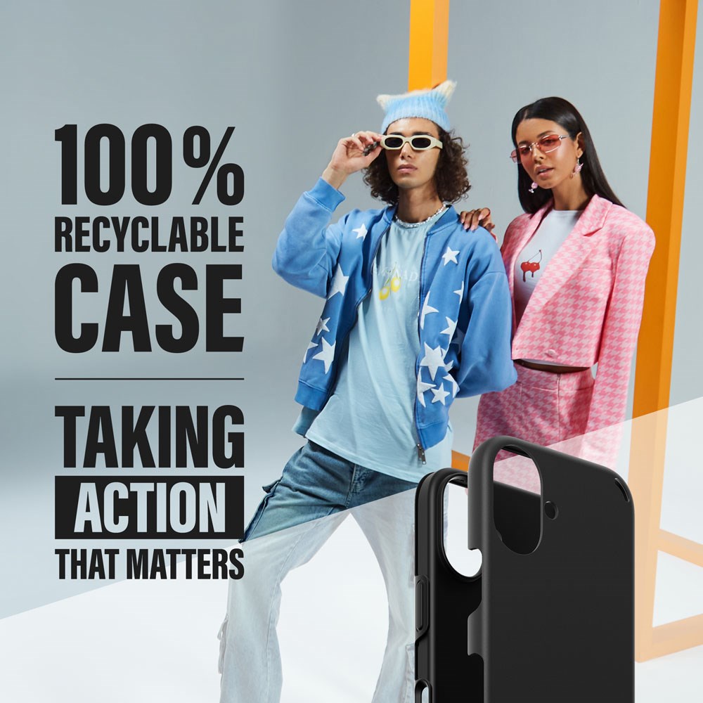 CARE by PanzerGlass iPhone 16 Feature Double Defence Case - Black