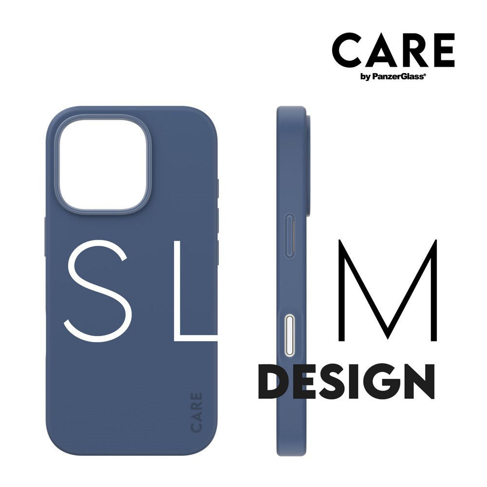 CARE by PanzerGlass iPhone 16 Pro FASHION Fearlessly Fashionable Cover - MagSafe Kompatibel - Coronet Blue