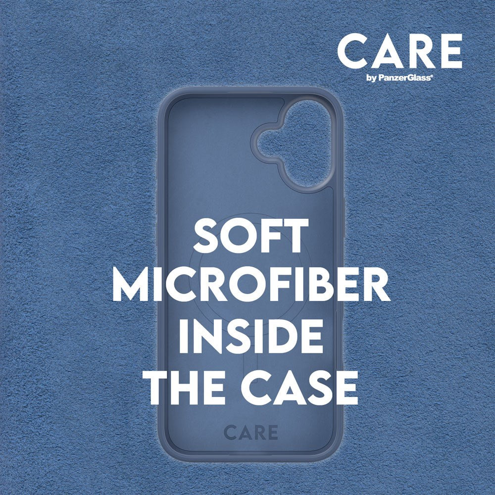 CARE by PanzerGlass iPhone 16 Plus FASHION Fearlessly Fashionable Case - MagSafe Kompatibel - Coronet Blue