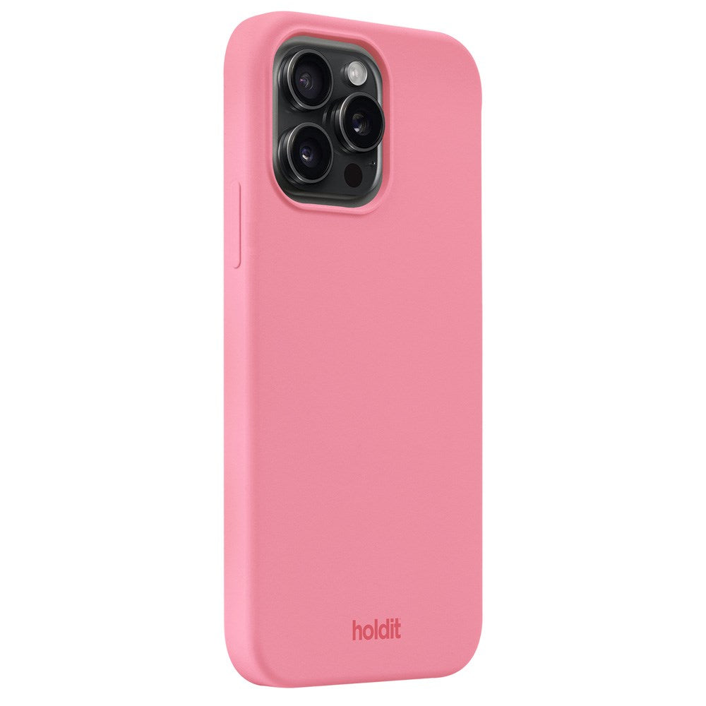 Holdit iPhone 15 Pro Max Soft Touch Silikone Case -
Rouge Pink