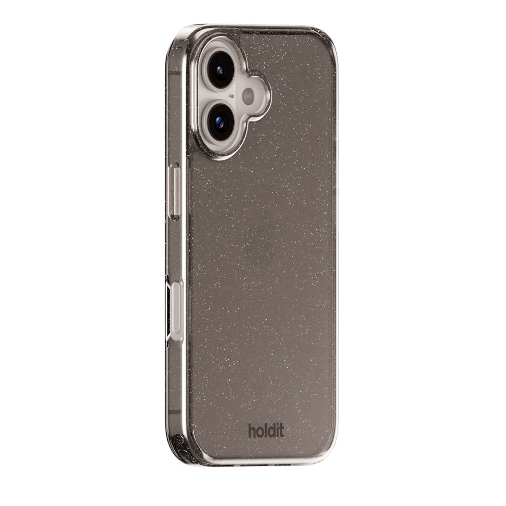 Holdit iPhone 16 Glitter Case - Black