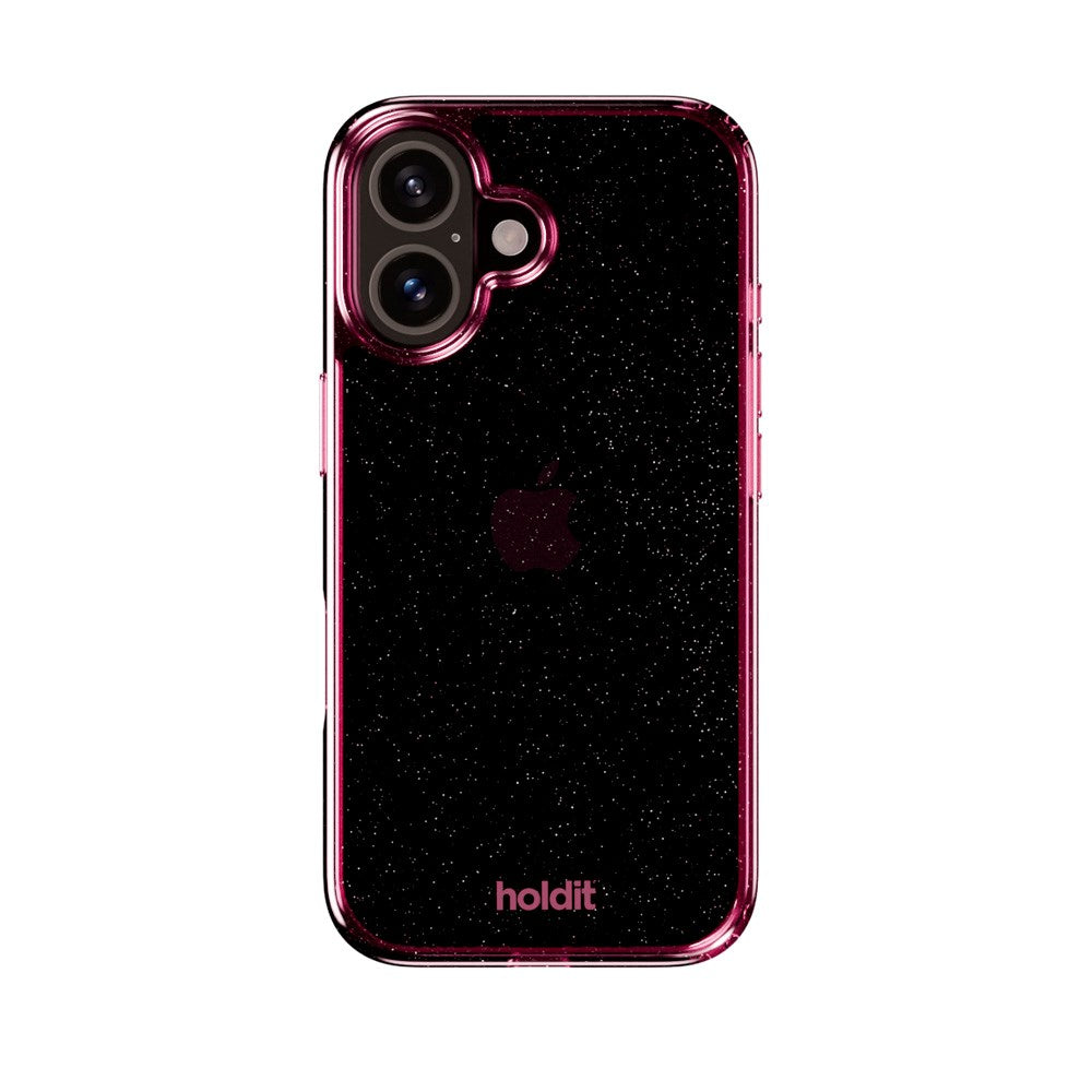 Holdit iPhone 16 Glitter Case - Pink