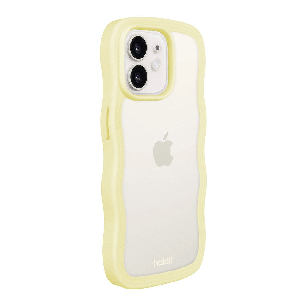 Holdit iPhone 12 / 12 Pro Wavy Case - Lemonade / Transparent