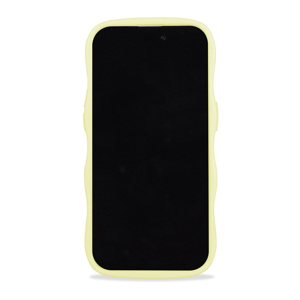 Holdit iPhone 15 Pro Max Wavy Case - Lemonade / Transparent
