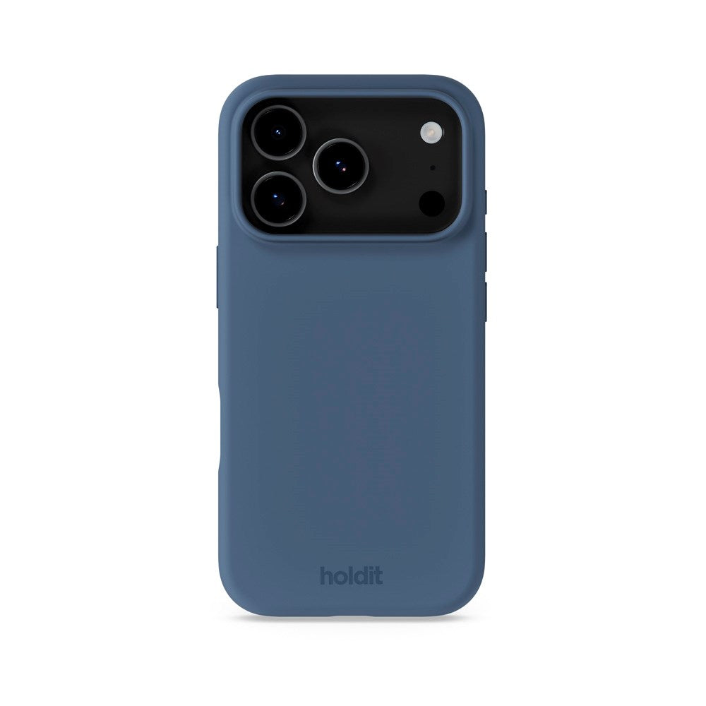 Holdit iPhone 17 Pro Soft Touch Silicone Case - Pacific Blue