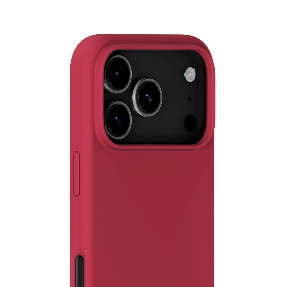 Holdit iPhone 17 Pro Soft Touch Silicone Case - Red Velvet