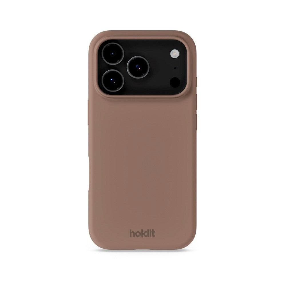 Holdit iPhone 17 Pro Max Soft Touch Silicone Case - Mocha Brown