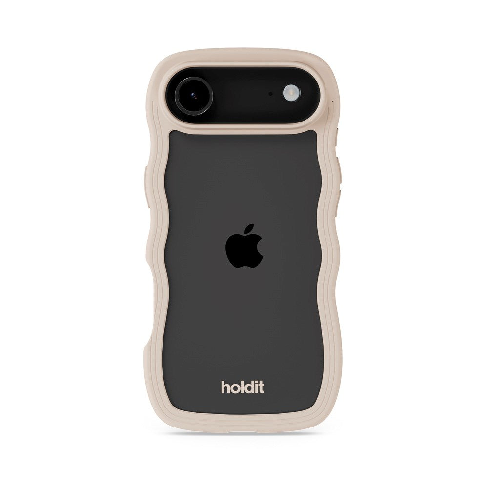 Holdit iPhone Air Wavy Case - Light Beige / Transparent