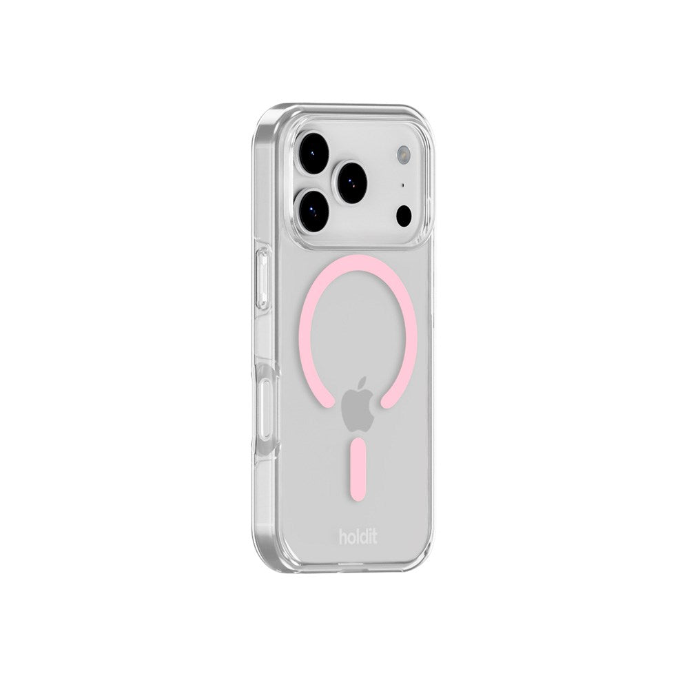 Holdit iPhone 17 Pro MagSafe Case - Transparent / Pink