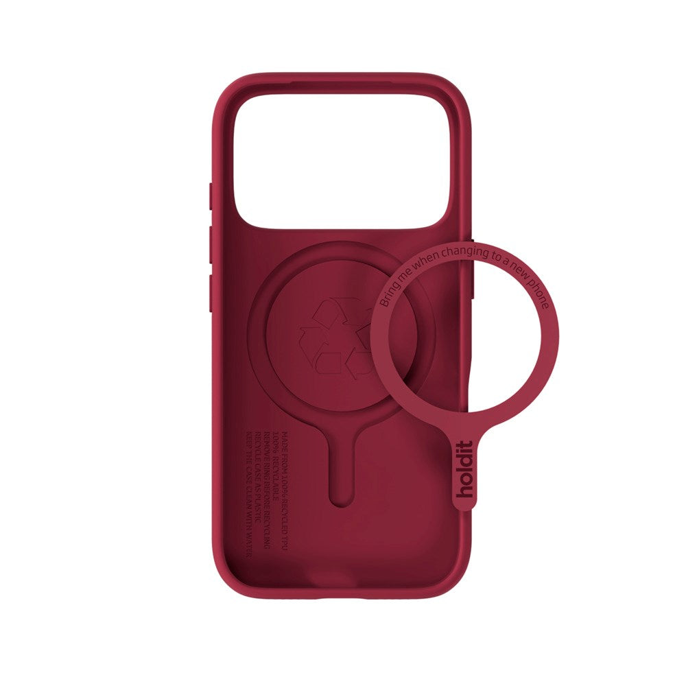 Holdit iPhone 17 Pro Max Soft MagSafe Case - Red Velvet
