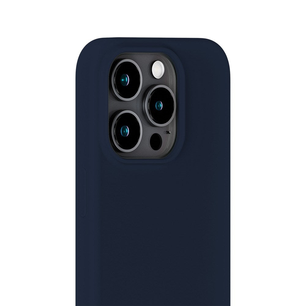 Holdit iPhone 15 Pro Soft Touch Silikone Case - Midnight Blue