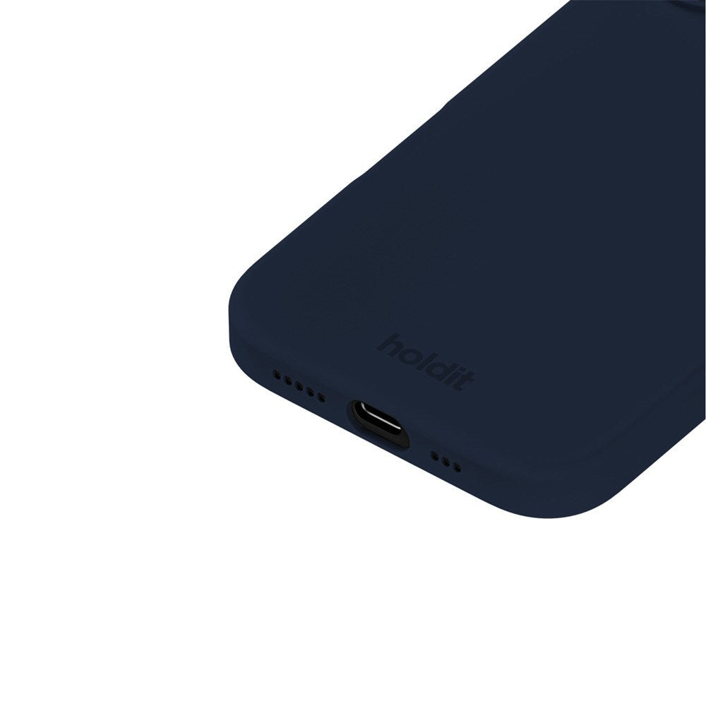 Holdit iPhone 16 Soft Touch Silikone Case - Midnight Blue