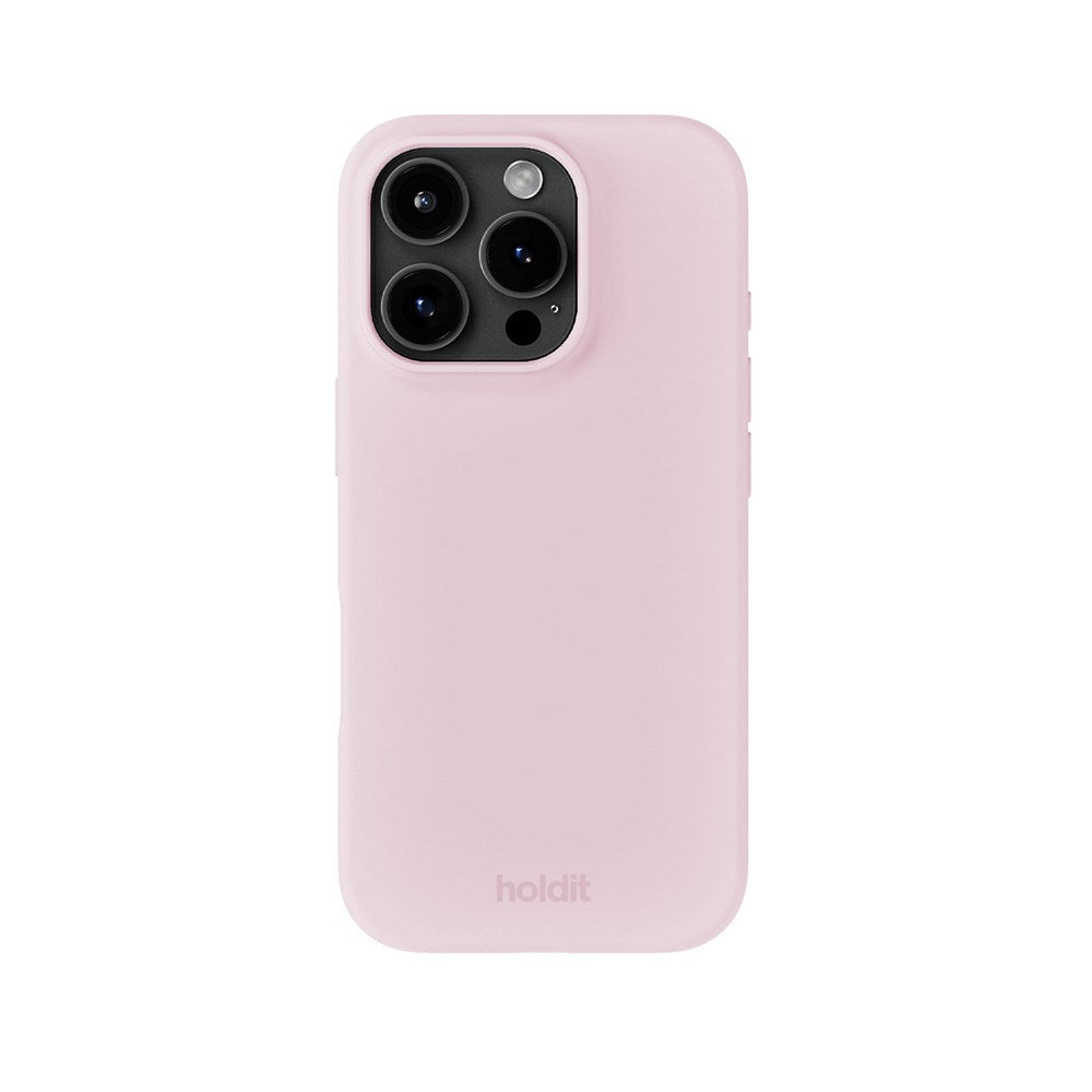 Holdit iPhone 16 Pro Soft Touch Silikone Case - Pale Pink