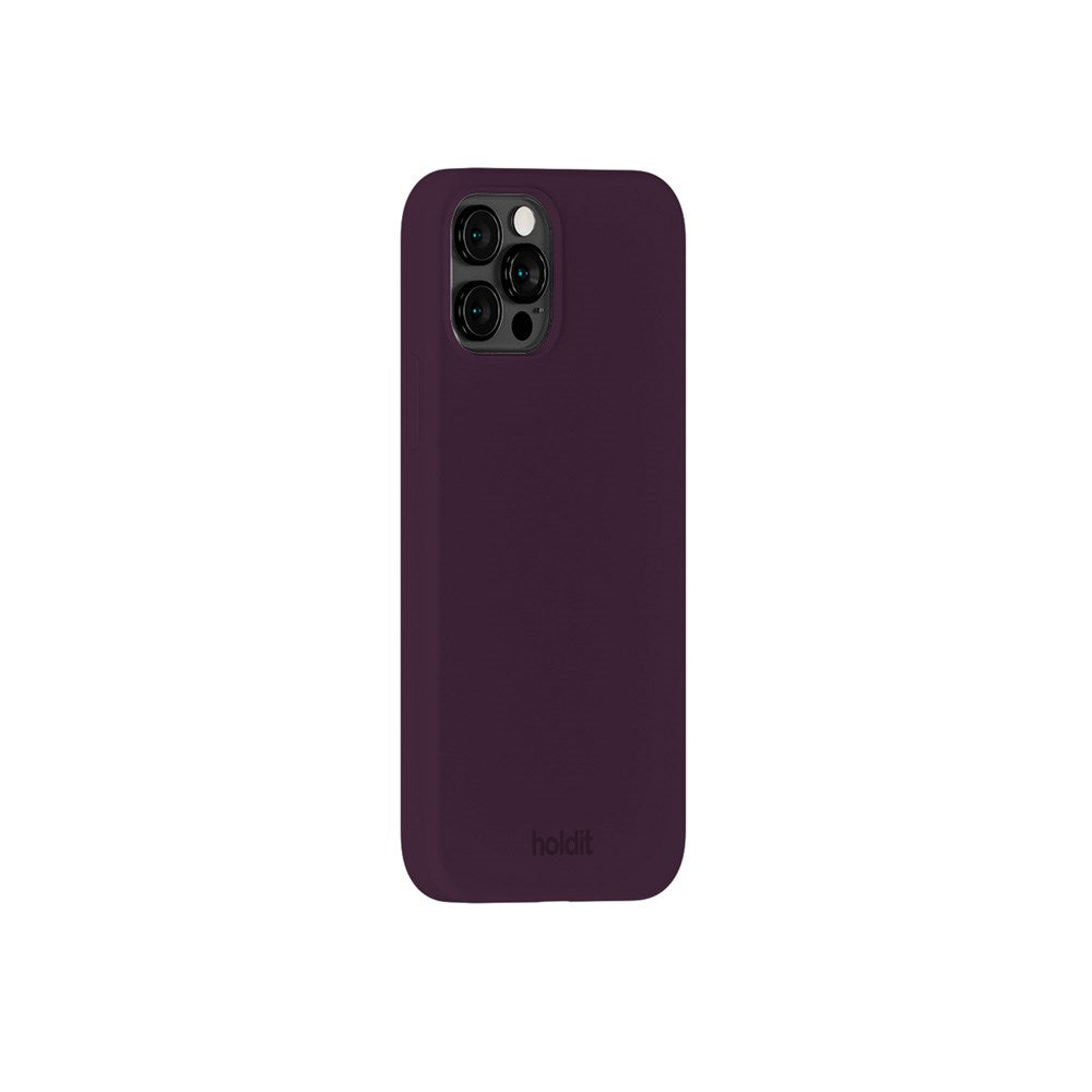 Holdit iPhone 12 / 12 Pro Soft Touch Silikone Case - Deep Plum