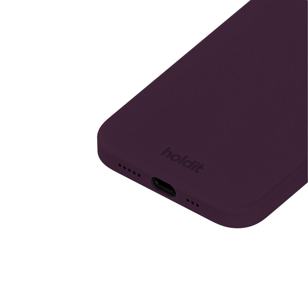 Holdit iPhone 12 / 12 Pro Soft Touch Silikone Case - Deep Plum