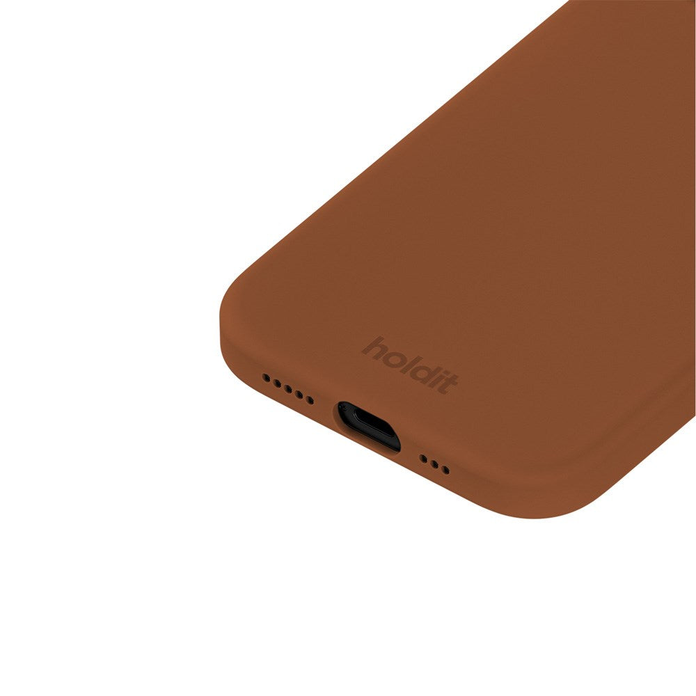 Holdit iPhone 14 / 13 Soft Touch Silikone Case - Almond Brown